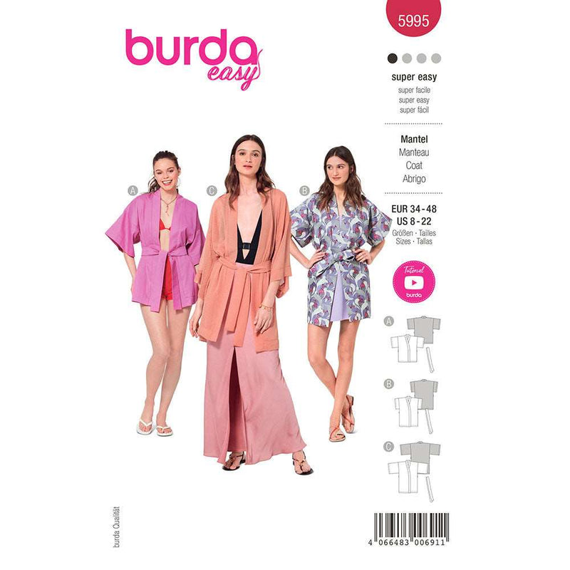 Burda 5995- Manteau pour femmes