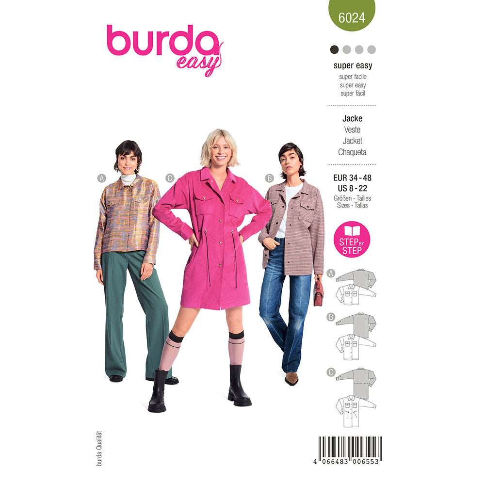 Burda 6024- Veste pour femmes
