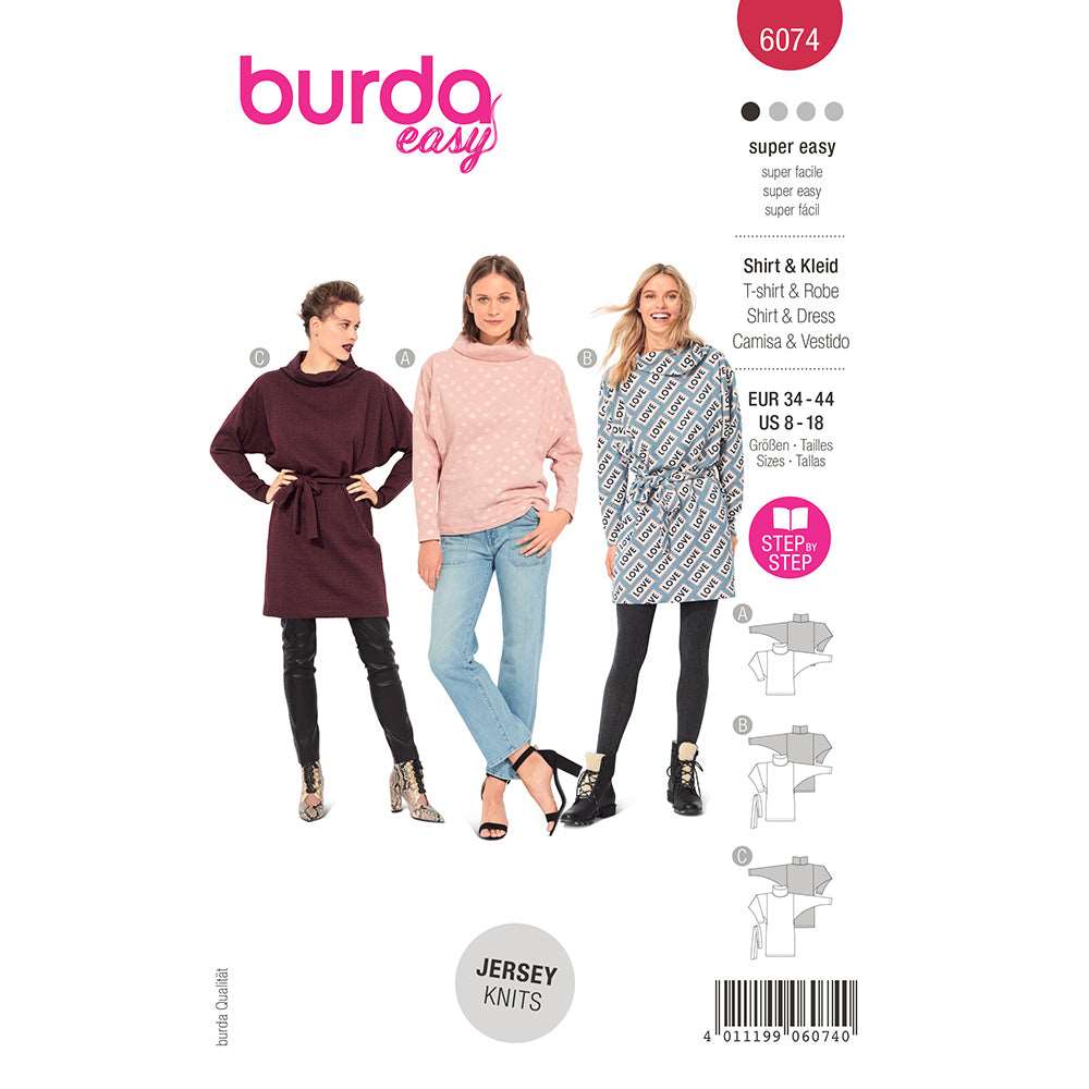 Burda 6074- T-shirt & robe