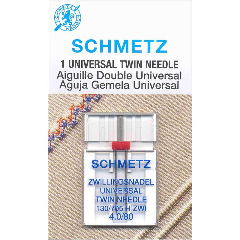 Aiguille double Schmetz universelle 4.0/ 80