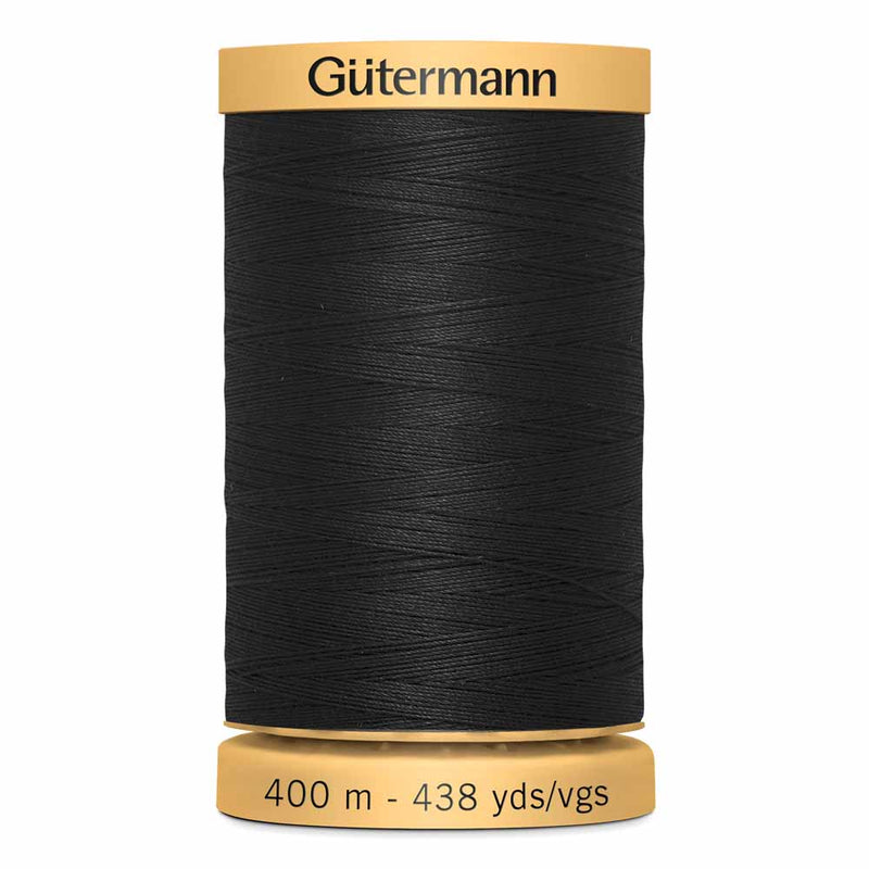 Thread 400m 100% cotton - black