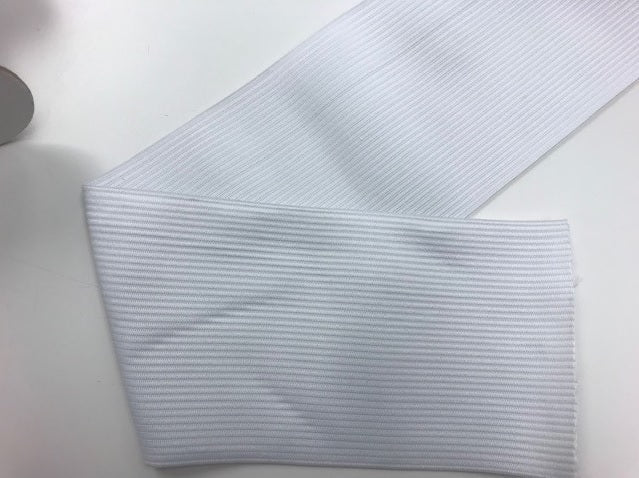 Élastique tricoté blanc - 5po- Reste 46cm