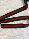 40mm multicolored striped elastic