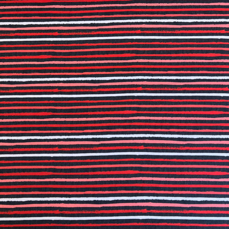 Jersey knit Crimson stripes
