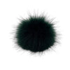 Forest green snap pompom