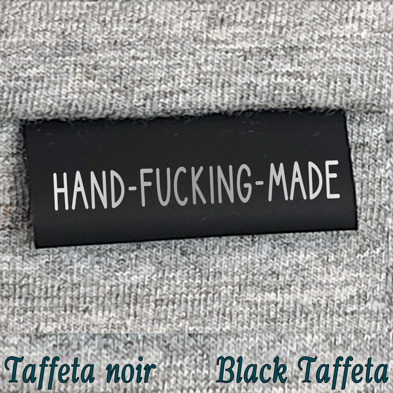 HAND-FUCKING-MADE - Taffeta noir & encre argent