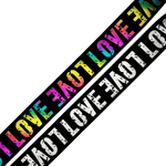 Multicolored love boxer elastic