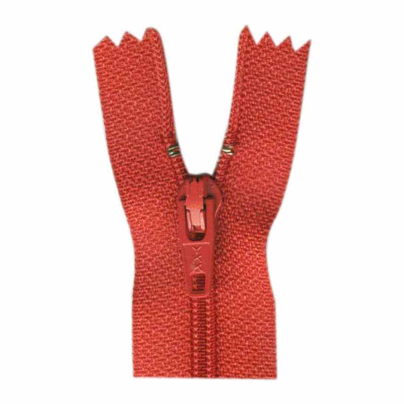 Zipper red 18 cm