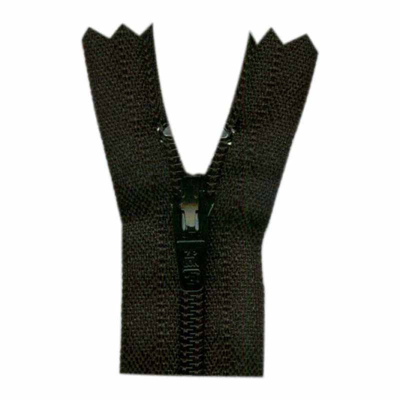 All-purpose black zipper 18 cm