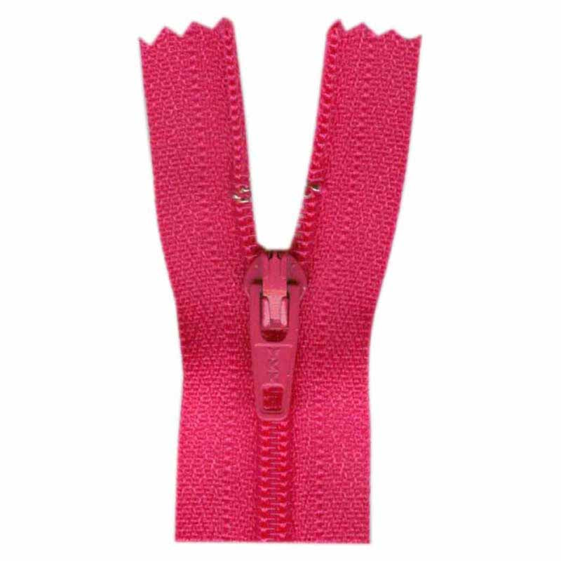All-purpose electric pink zipper 30 cm