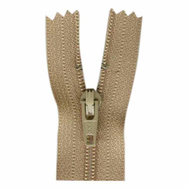 All-purpose light beige zipper 55 cm