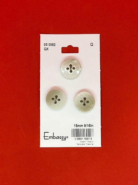 Beige buttons - 15mm