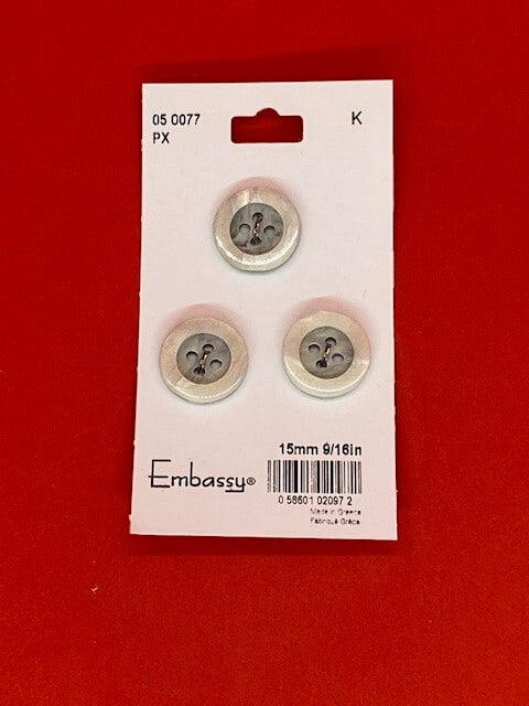 Marble buttons - 15mm