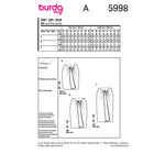 Burda 5998- Women's Skirt