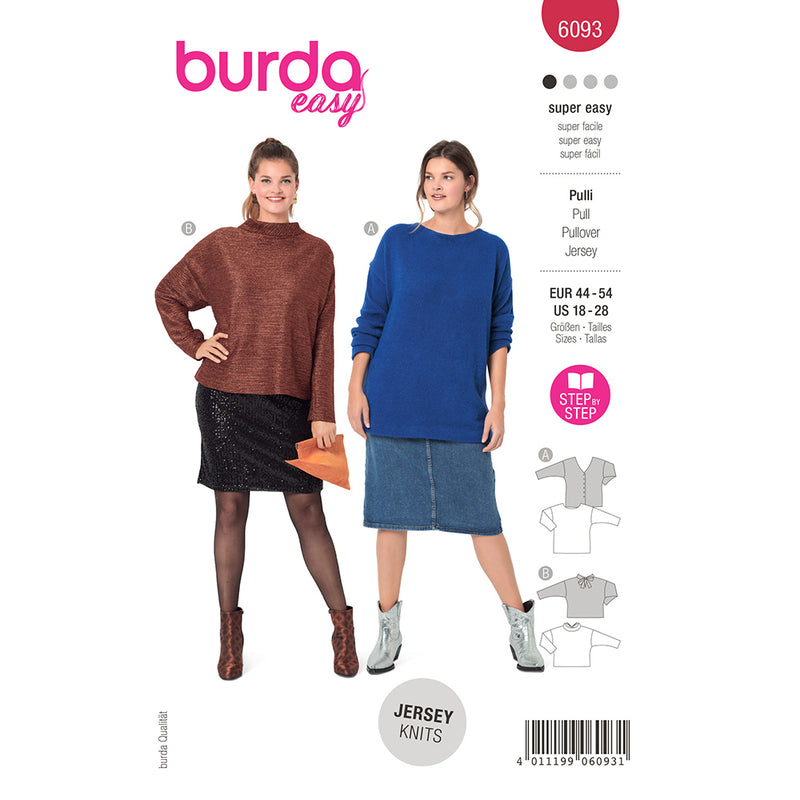 Burda 6093- Sweater