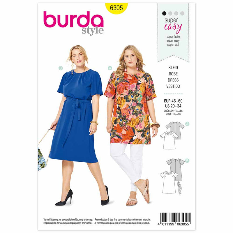 Burda 6305 - t-shirt and dress