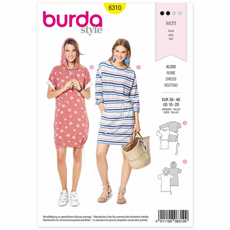 Burda 6310 - robe façon t-shirt