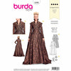 Burda 6398 - renaissance - a festive long dress with a skirt