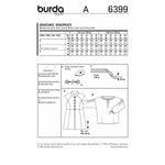 Burda 6399 - renaissance - a long cardigan and a shirt for men