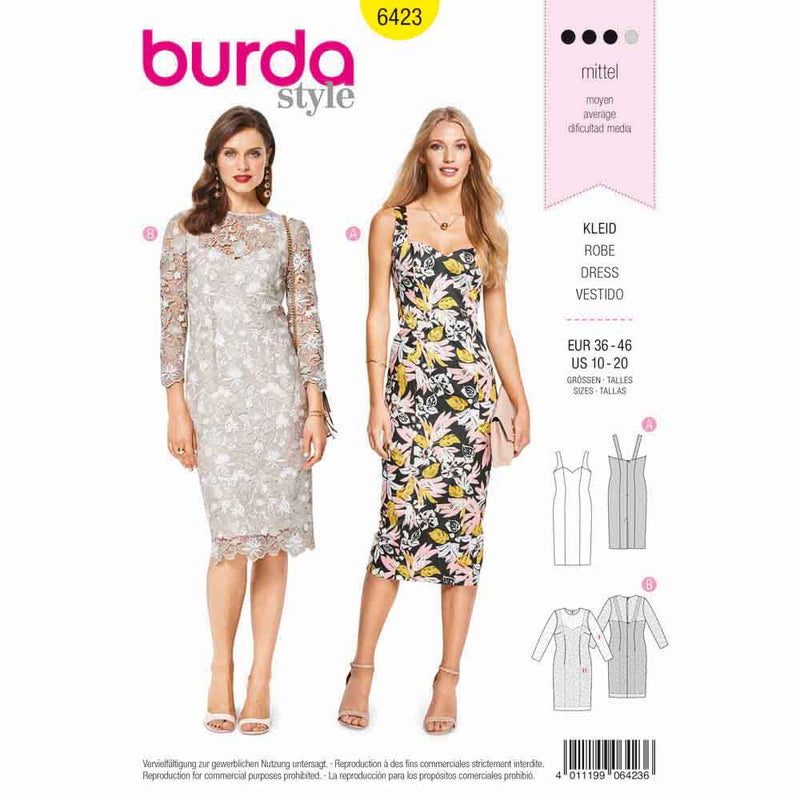Burda 6423 - Strappy dress
