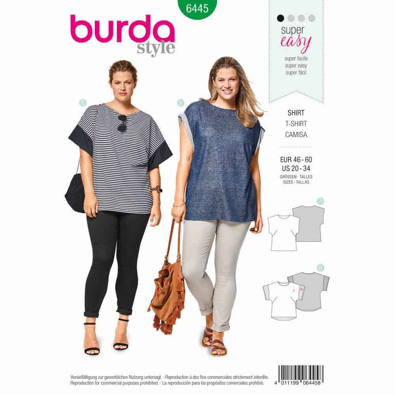 Burda 6445 - T-shirt