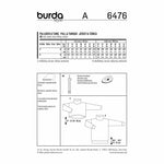 Burda 6476 - Pullover pour femmes