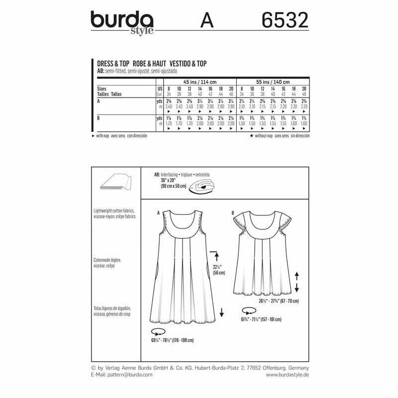 Burda 6532 - Dress