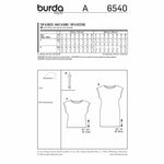 Burda 6540 - Top & robe