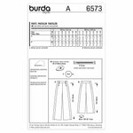 Burda 6573 - Pantalon pour femmes