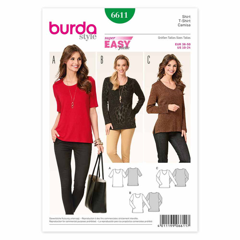 Burda 6611 - Women's Dress / Top