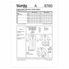 Burda 6760 - Robe/ veste pour femmes