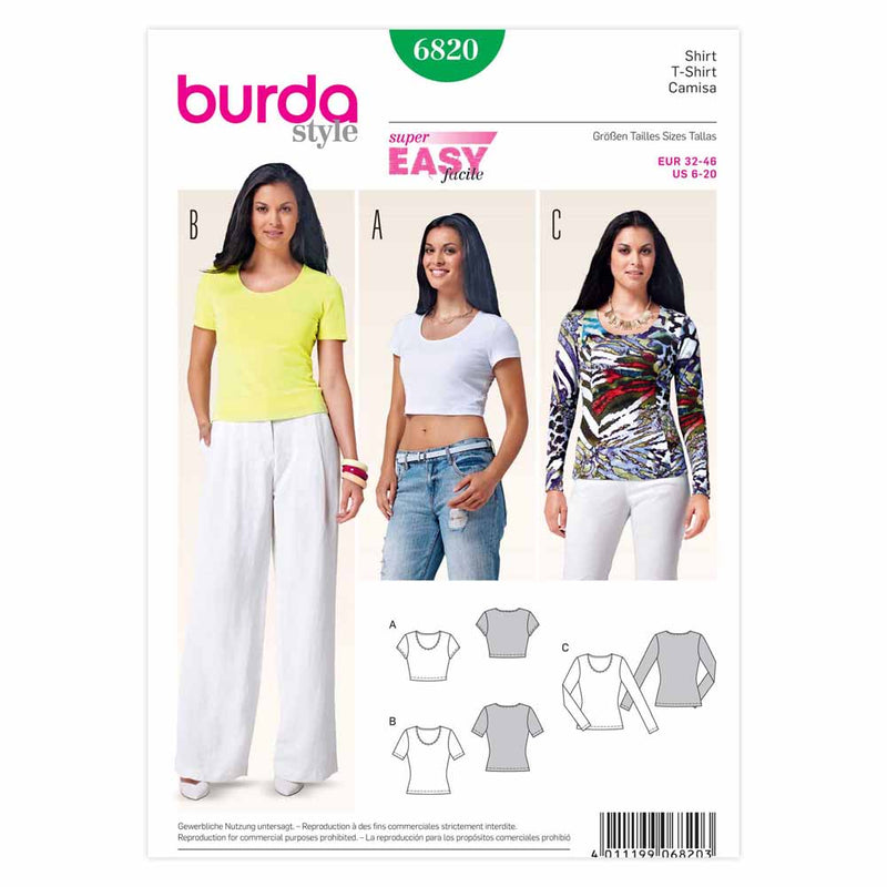 Burda 6820 - Women's Top