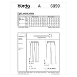 Burda 6859 - Pantalons pour femmes