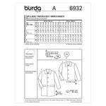 Burda 6932 - Jacket / coat
