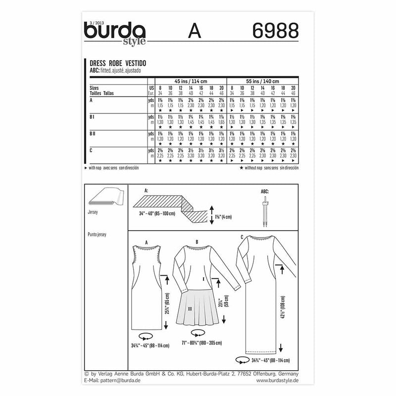 Burda 6988 - Dress