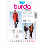 Burda 7142 - Men's coat