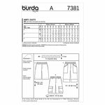 Burda 7381 - Shorts pour hommes
