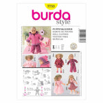 Burda 7753 - Vêtements de poupée