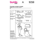 Burda 9256- Accessoires scolaires