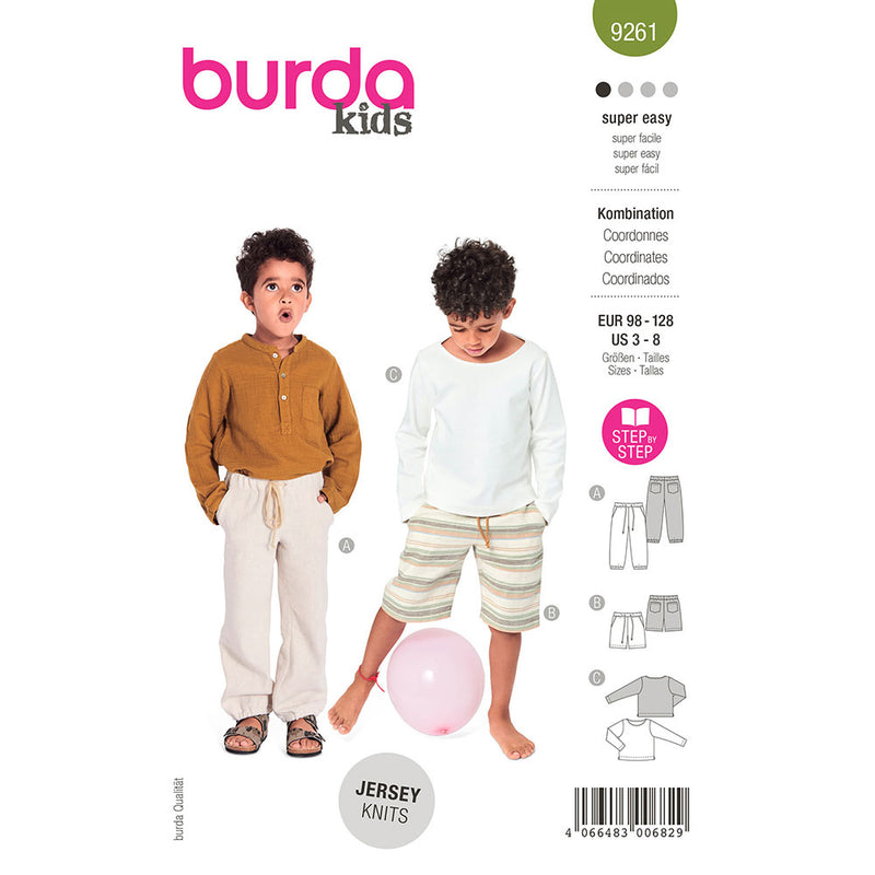 Burda 9261- Coordonnées pour enfant