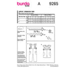 Burda 9265- Combinaison pour femme
