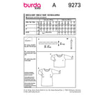 Burda 9273- Robe & T-shirt