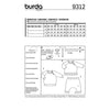 Burda 9312 - Top with press studs and elasticated pants