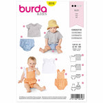 Burda 9316 - T-shirt, top, culotte large et short côtelé