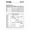 Burda 9319 Skirt with Elastic Belt