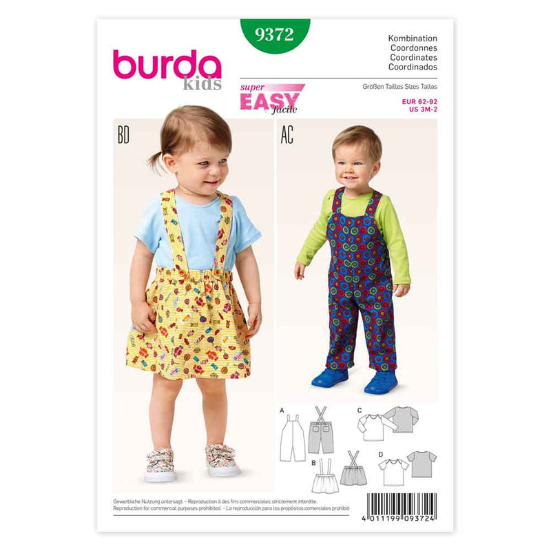 Burda 9372 - ensemble pour enfants
