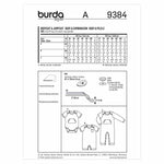 Burda 9384 - children's jumpsuit