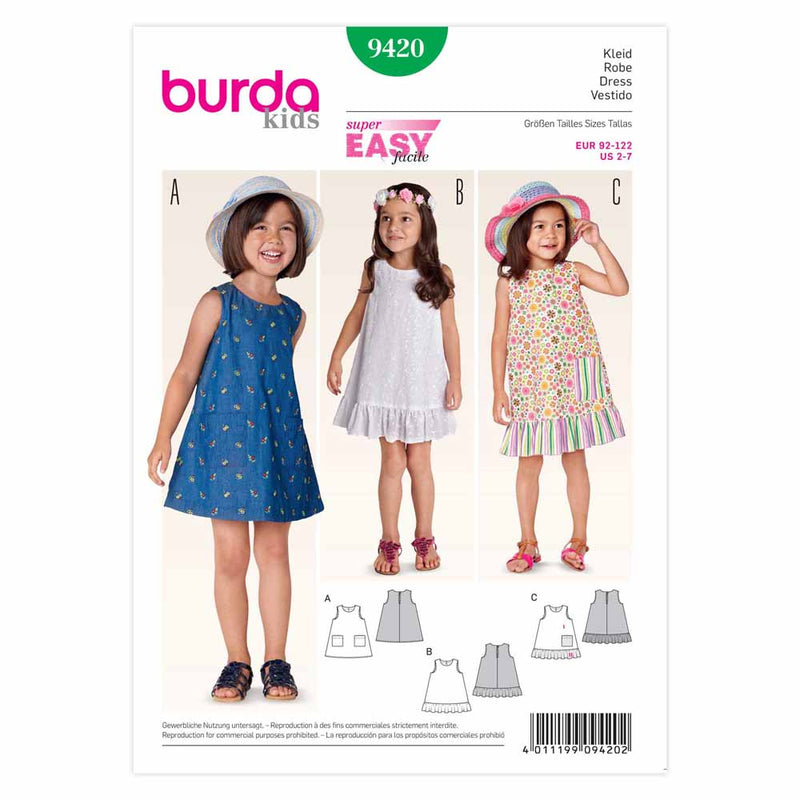 Burda 9420 - Robe pour enfant