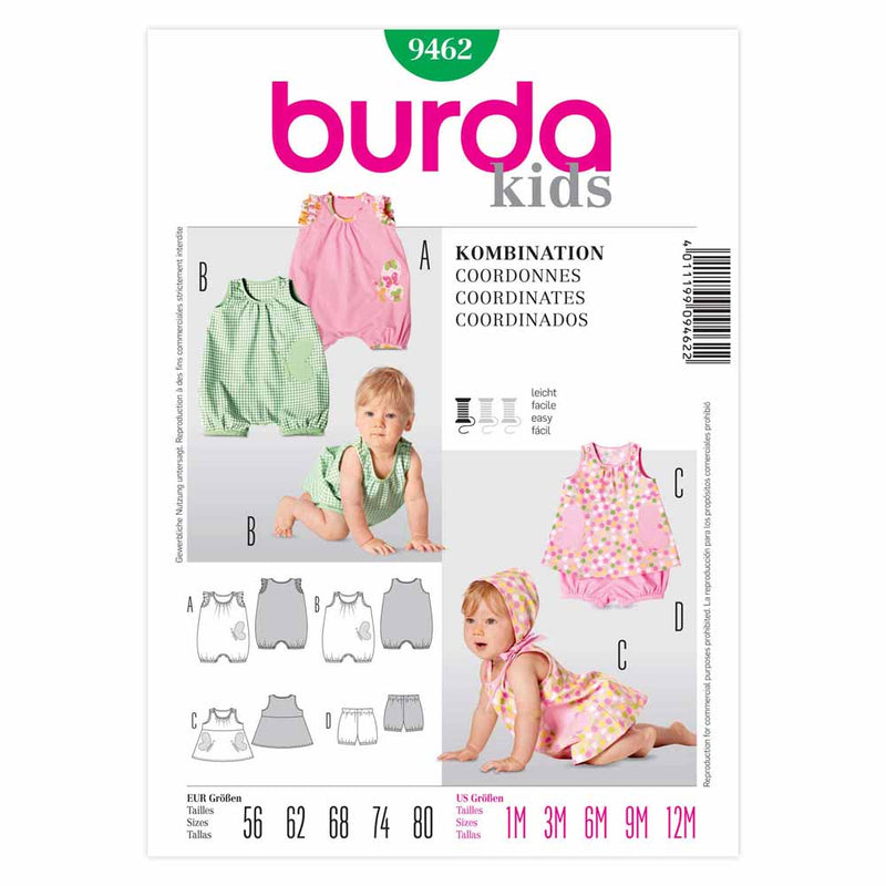 Burda 9462 - Coordonnée pour enfant