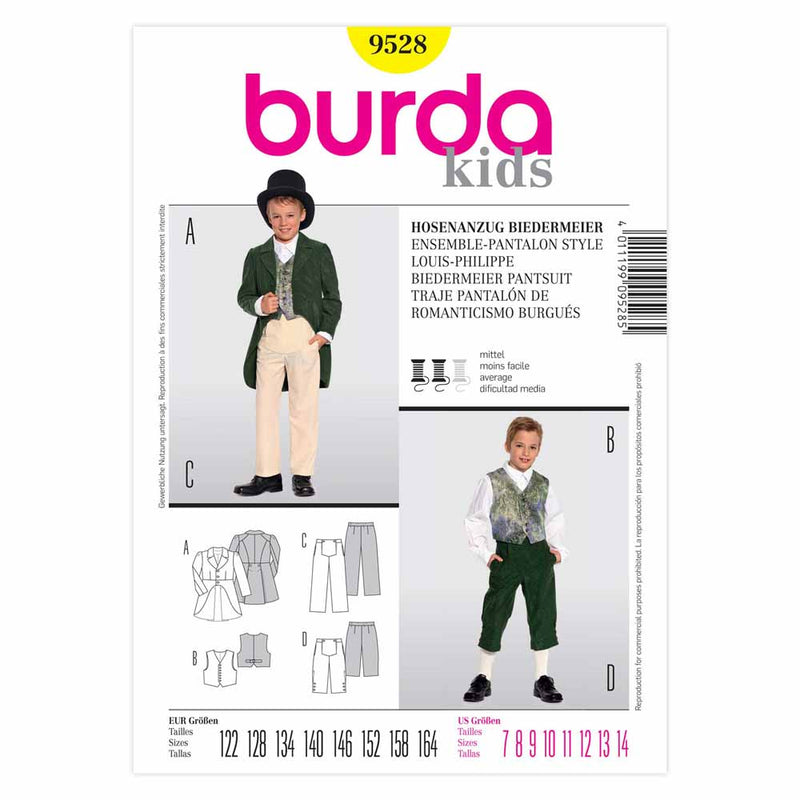 Burda 9528 - Costume historique pour enfant